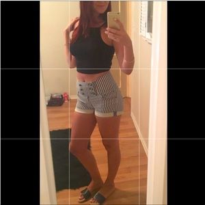 Pull & Bear Striped Sailor Shorts Size 26